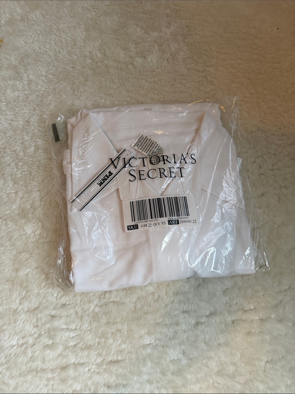 Victoria's Secret White Packaged Top